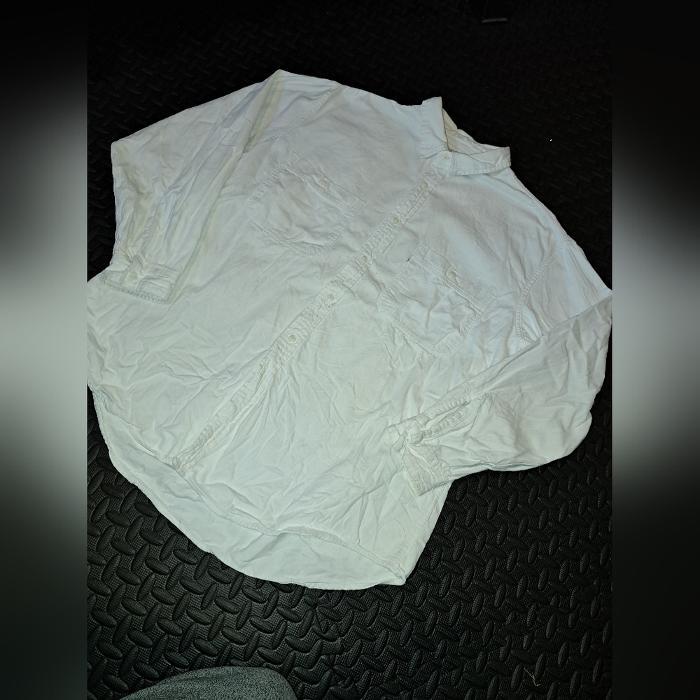Levis white button up shirt